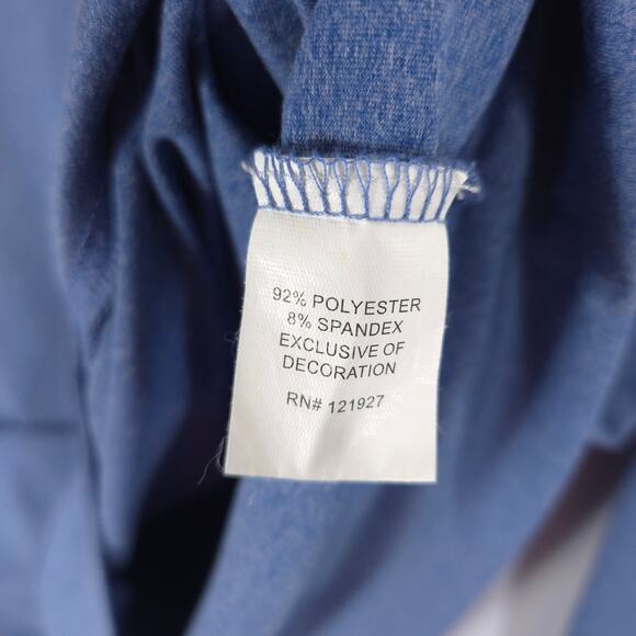 Johnnie O Pullover Mens M Blue Heather Flex Prep Formance 1/4 Zip Long Sleeve - Picture 8 of 9